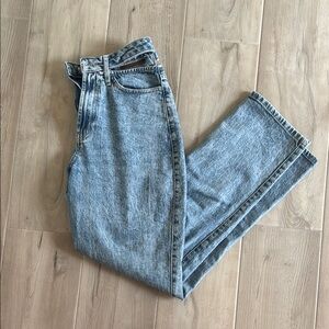 Hollister Women's Straight Leg Jeans - Light Blue